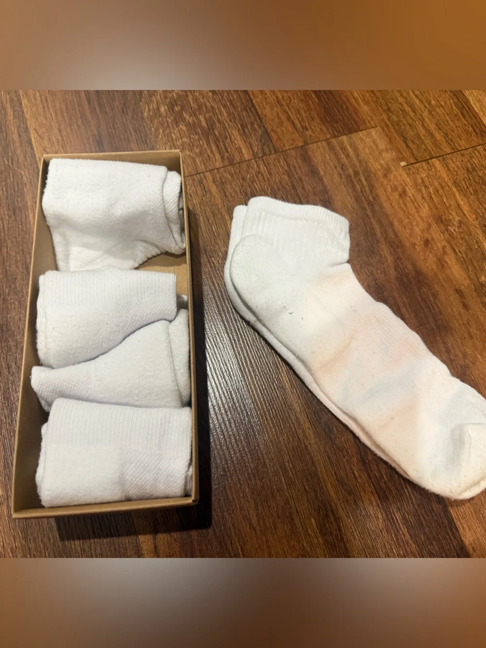 Men's Athletic White Ankle Socks (5-Pack) Ricotnisocs